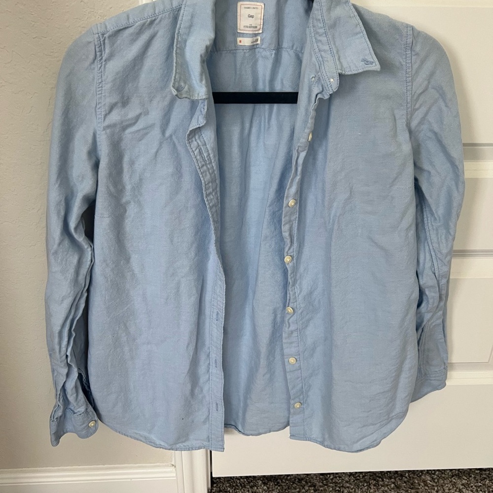 GAP Blue Casual Button Down Shirt